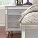 Contemporary Nightstand With Crocodile Textured Trim Home Essentials