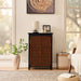 Floor Cabinet With Doors & Adjustable Shelf, Storage Cabinet For Entryway Home Essentials