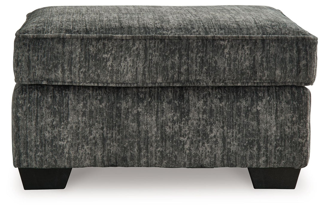 Lonoke - Ottoman - Gunmetal Signature Design by Ashley®