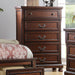 1 Piece Chest Bun Feet Pull Handles Round Knobs Bedroom Furniture - Cherry Home Essentials