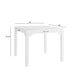 Alleyville - Square Dining Table With Storage Drawer - White Ridgecrest Home
