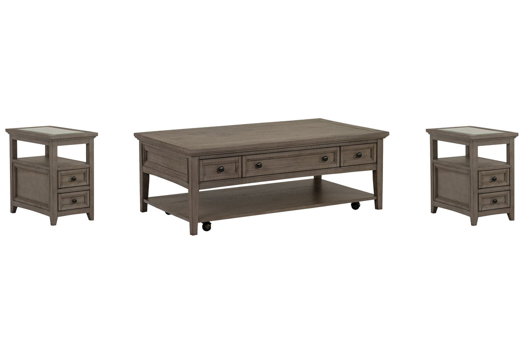Paxton Place - Rectangular Caster Cocktail Table Set Magnussen Furniture