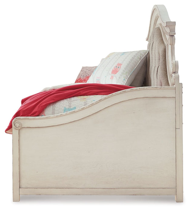 Realyn - Twin Day Bed With Storage - Chipped White Signature Design by Ashley®