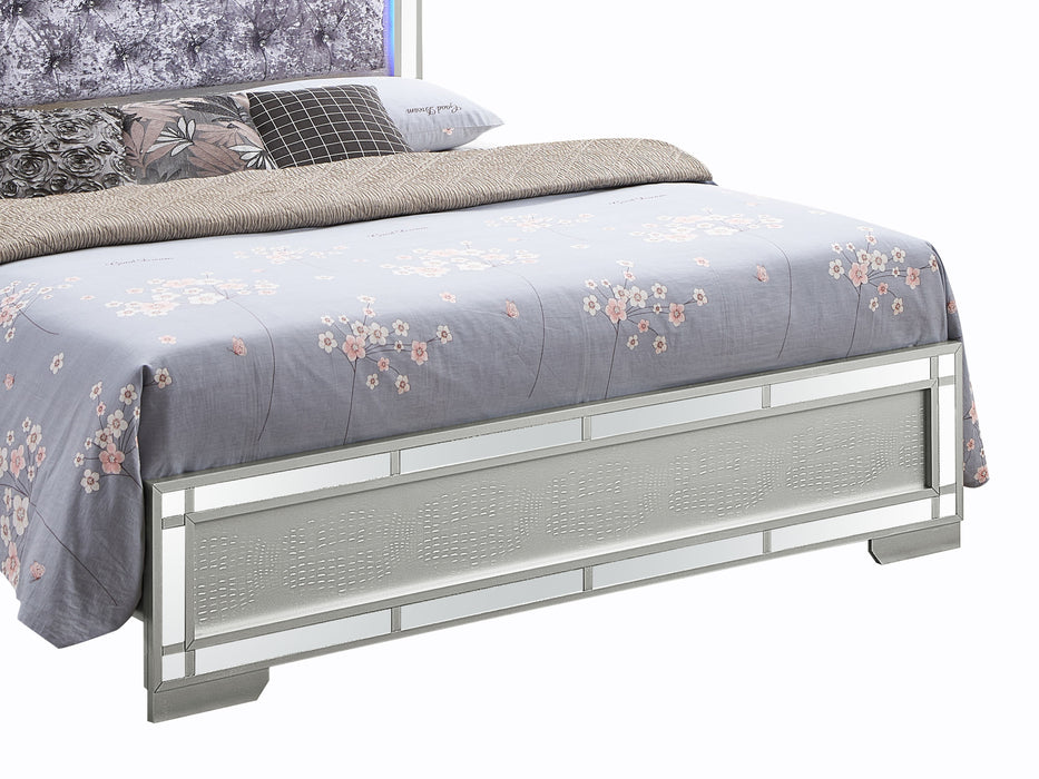 Glory Furniture Madison G6600A - Full Bed, Silver Champagne