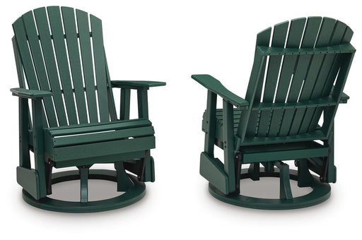Shell Beach - Swivel Glider Chair - Green Signature Design by Ashley®