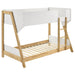Fjord - Twin Over Twin Bunk Bed, Fits Standard Mattresses - White / Natural Furniture Max