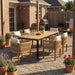 Outdoor Dining Set & Table And Rope Chairs Noble House