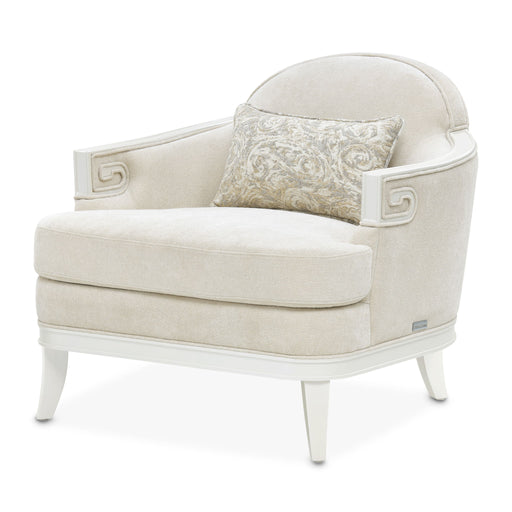 La Marisia - Chenille Matching Chair - Tranquil / Creamy Pearl Michael Amini