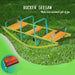 Xss008 High Quality Kids Seesaw Plastic Seat Playground Equipment Cute Baby Plastic Rocker Outdoor Children Steel Tube For Kids Age 3+ - Green / Blue Daily Nest