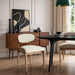 Riccio - Fabric Dining Side Chair (Set of 2) - Natural Frame Meridian Furniture