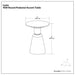 Leyla - Side Table - Antique Brass Simpli-Home