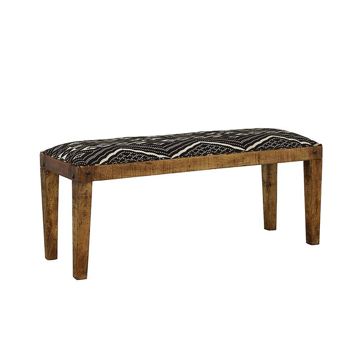 Upholstered Bench - Black Furniture Max