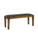 Upholstered Bench - Black Furniture Max