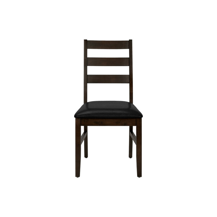 Dining Chair, Dining Room, Side, Upholstered, Transitional (Set of 2) - Black 8th Street