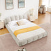 Upholstered Platform Bed Frame, Low Profile Floor Bed, No Box Spring Required Home Essentials