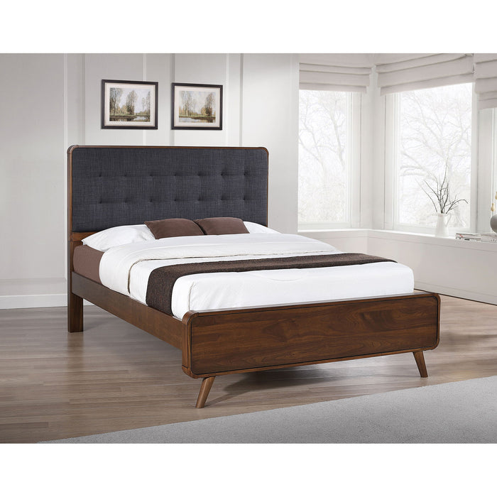 Carson Carrington - Platform Bed With Tufted Upholstery