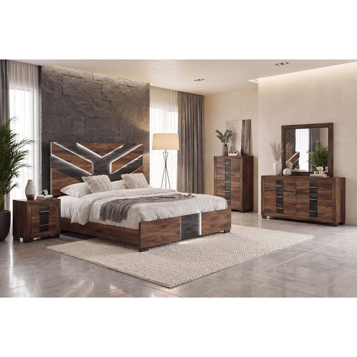 Prime - Dresser With 6 Drawers - Brown Black Global Furniture USA
