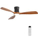 48" Ceiling Fan With Light, Dimmable LED With Memory, Quiet DC Motor - Matte Black Daily Nest