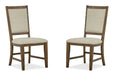 Bay Creek - Step Up Side Chair With Upholstered Seat & Back (Set of 2) - Dark Brown Magnussen Furniture