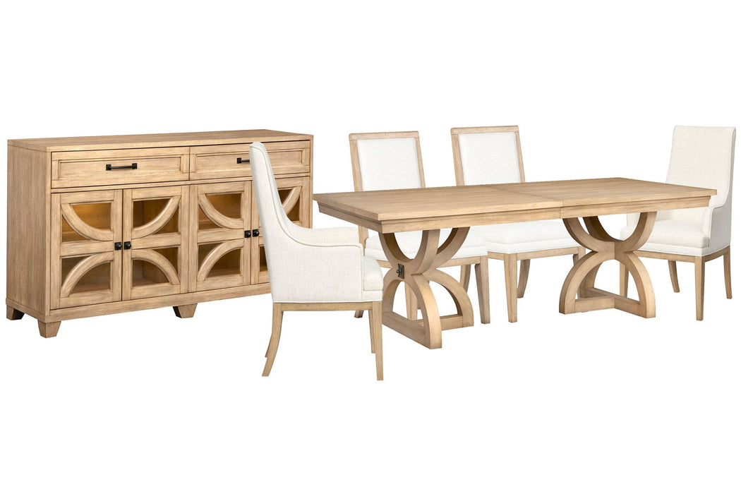 Coventry - Extendable Trestle Dining Table Set Magnussen Furniture