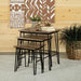 3 Piece Nesting Table With Hairpin Legs - Brown Furniture Max