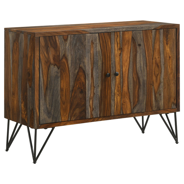 Komomo - 1 Adjustable Shelf Accent Cabinet - Gray Furniture Max