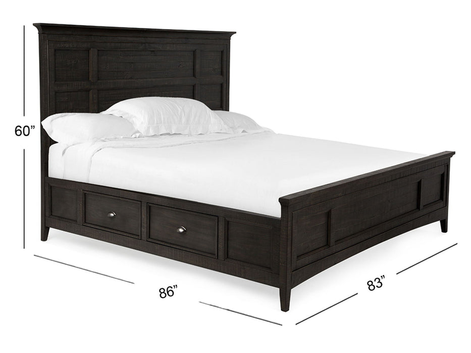 Westley Falls - Complete Panel Bed With Storage Rails Magnussen Furniture