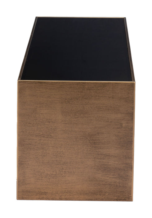 Reed - Coffee Table - Brass / Black Zuo Modern