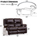 Zuriel - Motion Loveseat ACME