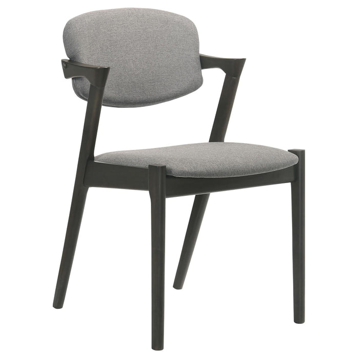 Modern Dining Chair And Zigzag Arm Design (Set of 2) Furniture Max