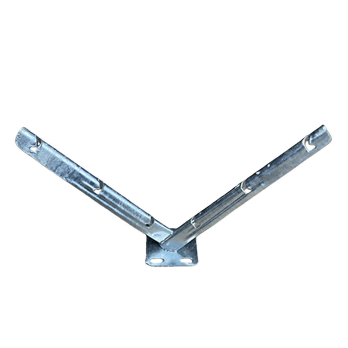 Galvanized V Bracket For Razor Wire Extension Fence Support 1 Pair - Silver Daily Nest