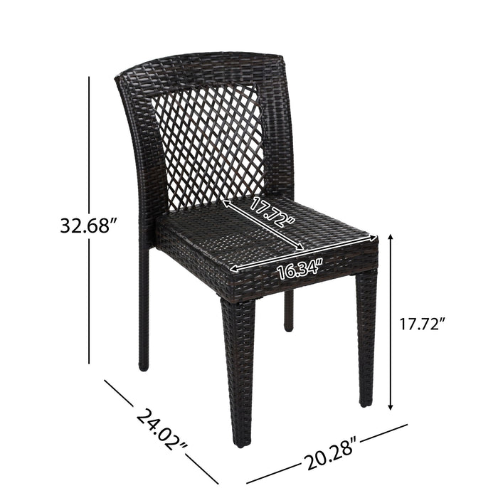 Outdoor Dining Stackable Chairs Noble House