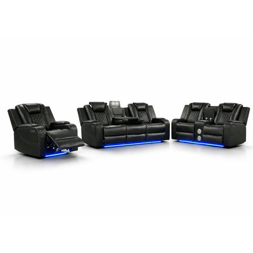 Benz - LED & Power Recliner With Adjustable Headrests And Ambient LED Lighting Matrix Furniture Group