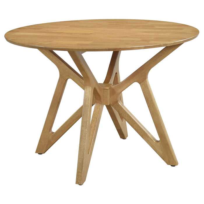 Barlow - Round Dining Table - Light Brown Furniture Max
