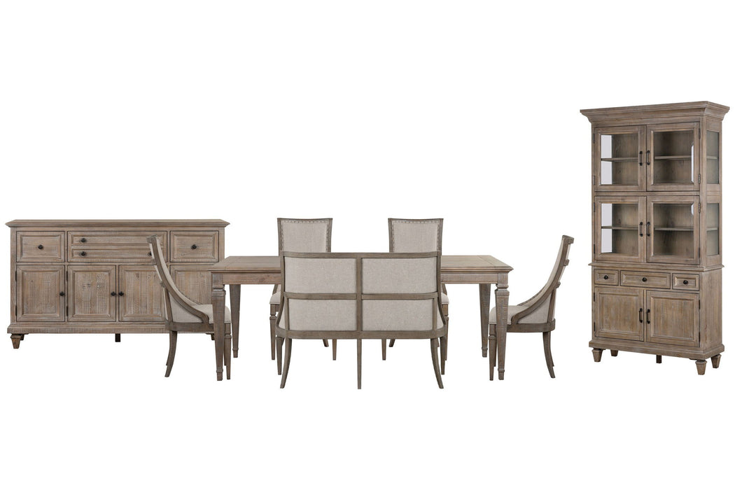 Lancaster - 8 Piece Extendable Rectangular Dining Table Set Magnussen Furniture