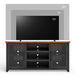 TV Stand Console For TVs Up To 80" - Black / Whiskey Home Essentials