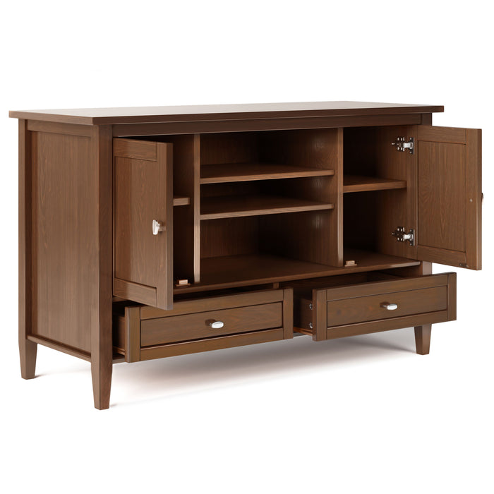 Warm Shaker - Transitional Style TV Media Stand Simpli-Home