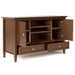 Warm Shaker - Transitional Style TV Media Stand Simpli-Home