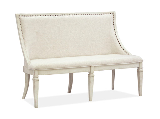 Newport - Bench With Upholstered Seat & Back - Alabaster Magnussen Furniture