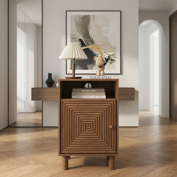 Nightstand With Charging Station & Storage Home Essentials