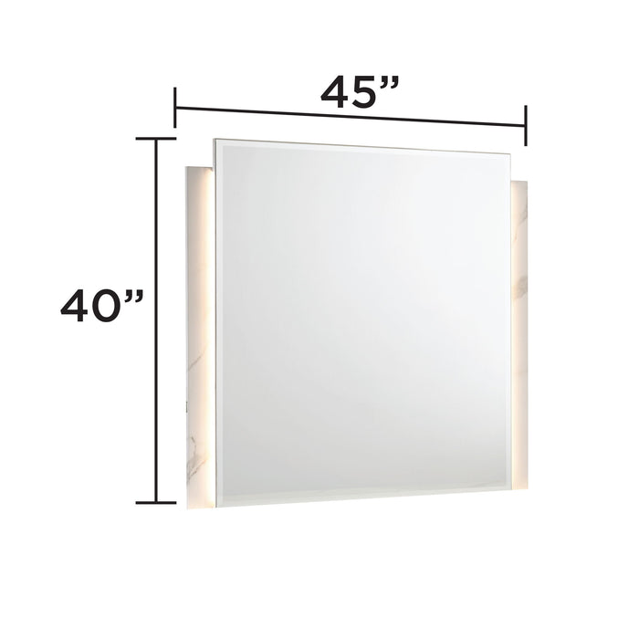 Altima - LED Dresser Mirror With Integrated Vertical Light Strips (Dresser Not Included) - Gray Matrix Furniture Group