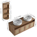 Bathroom Vanity With Art Sink And Storage Rack, Float Mounting Design Home Essentials