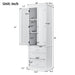 Tall Storage Cabinet With 3 Drawers For Bathroom Hearth and Haven
