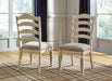 Realyn - Dining UPH Side Chair (Set of 2) - Ladderback - Chipped White Signature Design by Ashley®
