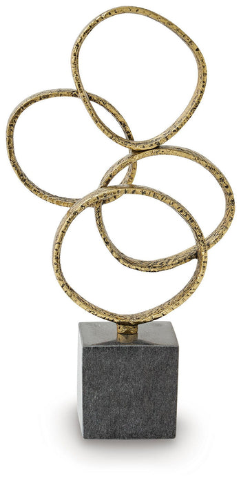 Wellcott - Sculpture - Gold Finish / Black Signature Design by Ashley®