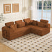 Modern L-Shape Modular Sectional Sofa, Compressed Design Home Essentials
