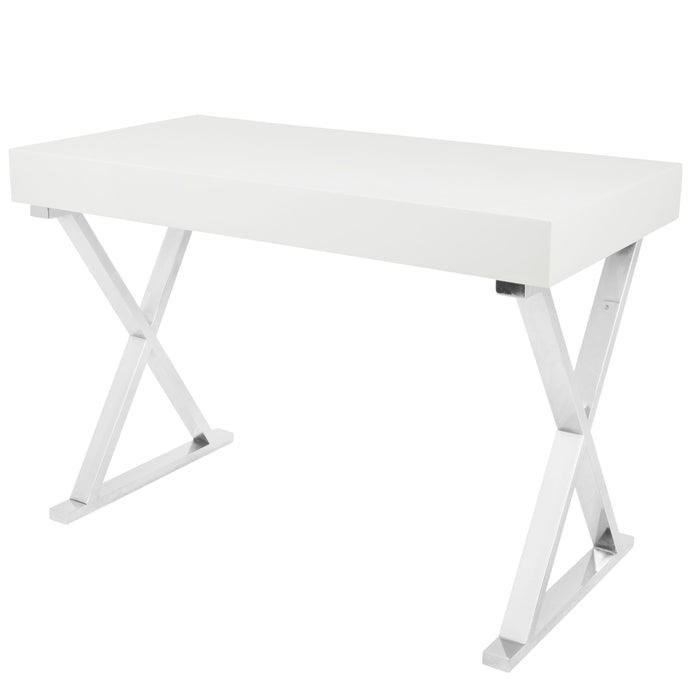 Luster - Contemporary Desk - White