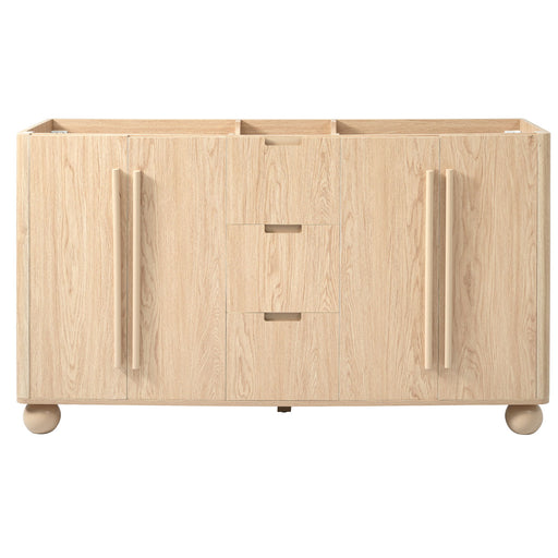 Bathroom Vanity Cabinet Only, 3 Drawers 4 Doors, Soft Close, Adjustable Shelf - Wood Noble House