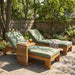Outdoor Chaise Lounge Set & Side Table, 5 Position Adjustable Patio Recliner Noble House