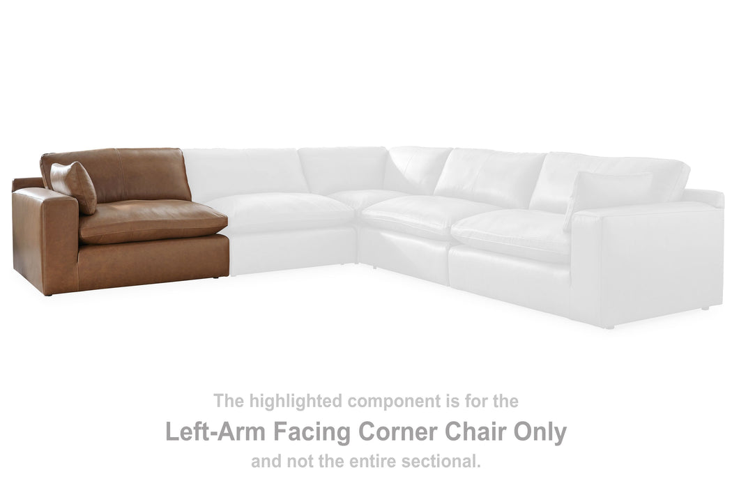 Emilia - Laf Corner Chair - Caramel Signature Design by Ashley®